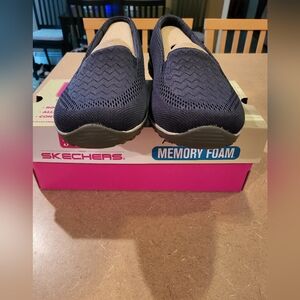 Skechers Navy Reggae Fest Slip-Ons